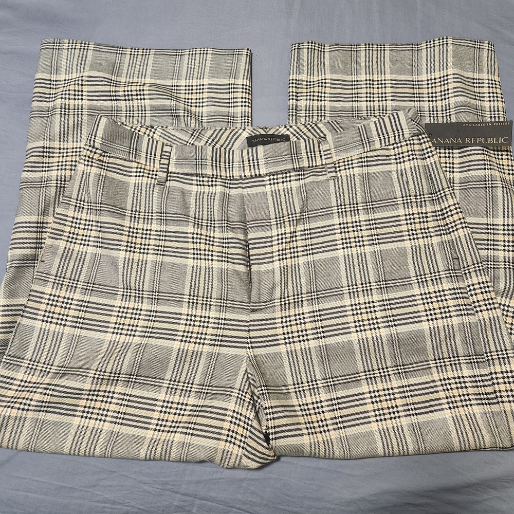 Banana Republic Gray Plaid Men's Pants
